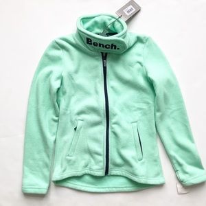 Bench NWT aqua zip up fleece 11/12Y